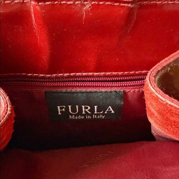 Furla Red Patent Leather Bag - Picture 8 of 9